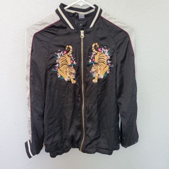 tiger bomber jacket h&m